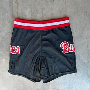 Black and red vintage tampa bay shorts